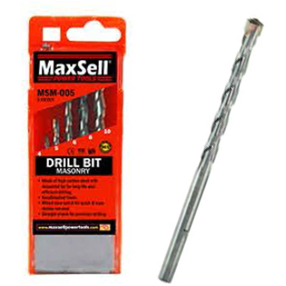 Maxsell MSM-005 Masonry Drill Bit Set 5Pcs – Powertool.ph