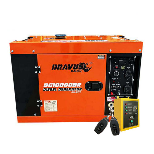 Bravus DG10000BR.2 Diesel Generator Silent Type 10kVa (w/ add-on switc ...
