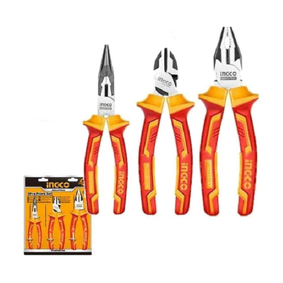 Ingco HIKPS28318 3Pcs Insulated Plier Set – Powertool.ph