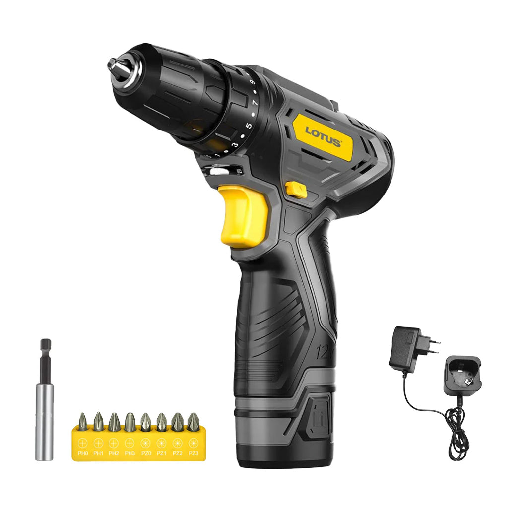 Lotus LTDD12-30VLI Cordless Drill Driver 12V Kit – Powertool.ph