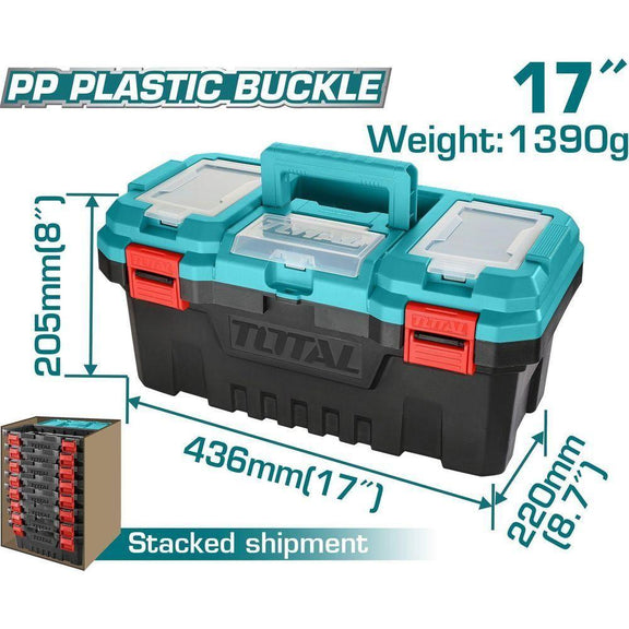 Total TPBX0171 Plastic Tool Box 17