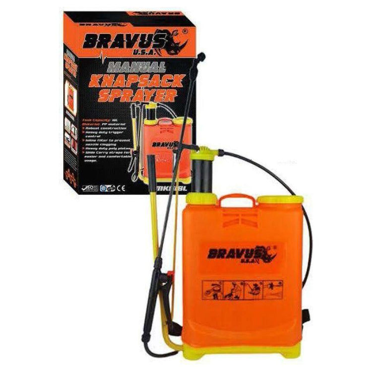 Bravus BMKS16L Plastic Manual Knapsack Sprayer 16L – Powertool.ph
