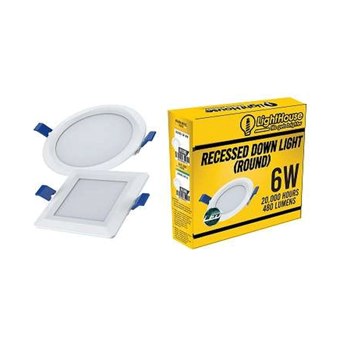 Lighthouse Recessed Downlight/Panel LED Round Daylight – Powertool.ph