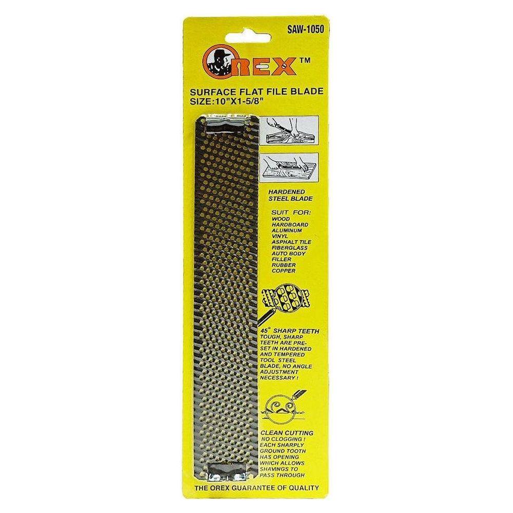 Orex SAW-1050 Surface Flat File Blade / Flexible Surform File 10 ...